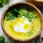 Creamy Zucchini Soup in a Bowl