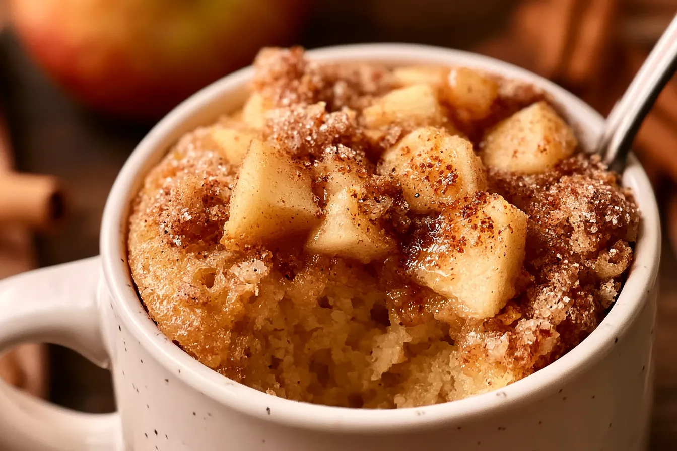 2-Minute Apple Mug Cake 