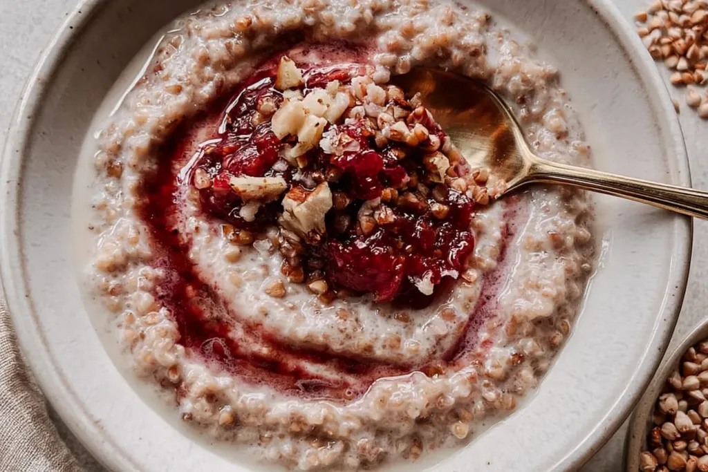 20-Minute Creamy Buckwheat Porridge (Vegan) Bowl