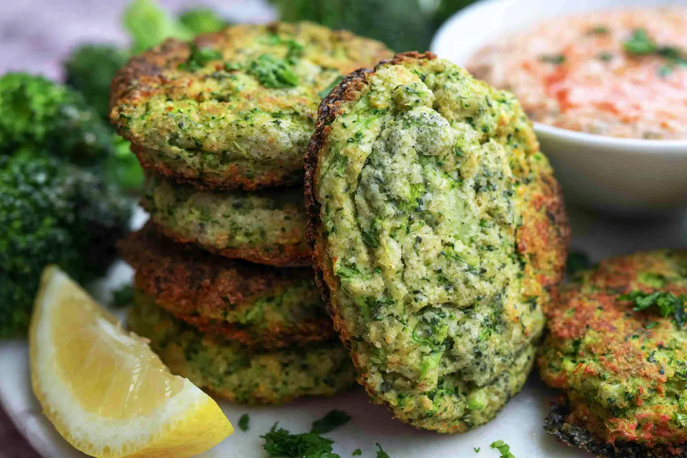 Air Fryer Broccoli Fritters