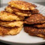 Air Fryer Cauliflower Fritters Ready to Serve
