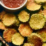Air Fryer Crispy Parmesan Zucchini Chips Ready to Serve