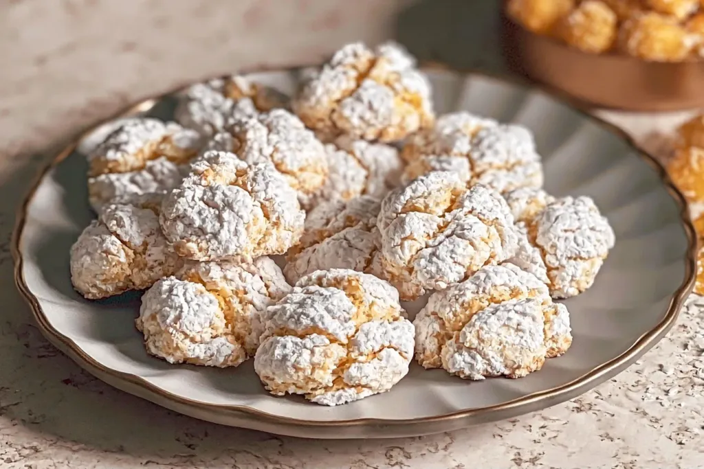 Amaretti Cookies (Italian Recipe) - Delightfully Sweet Treats 3 Delicious Amaretti Cookies (Italian Recipe) Freshly Baked