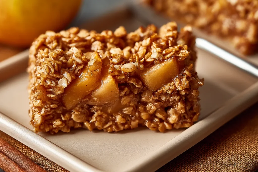 Amish-Style Apple and Cinnamon Baked Oatmeal Dish