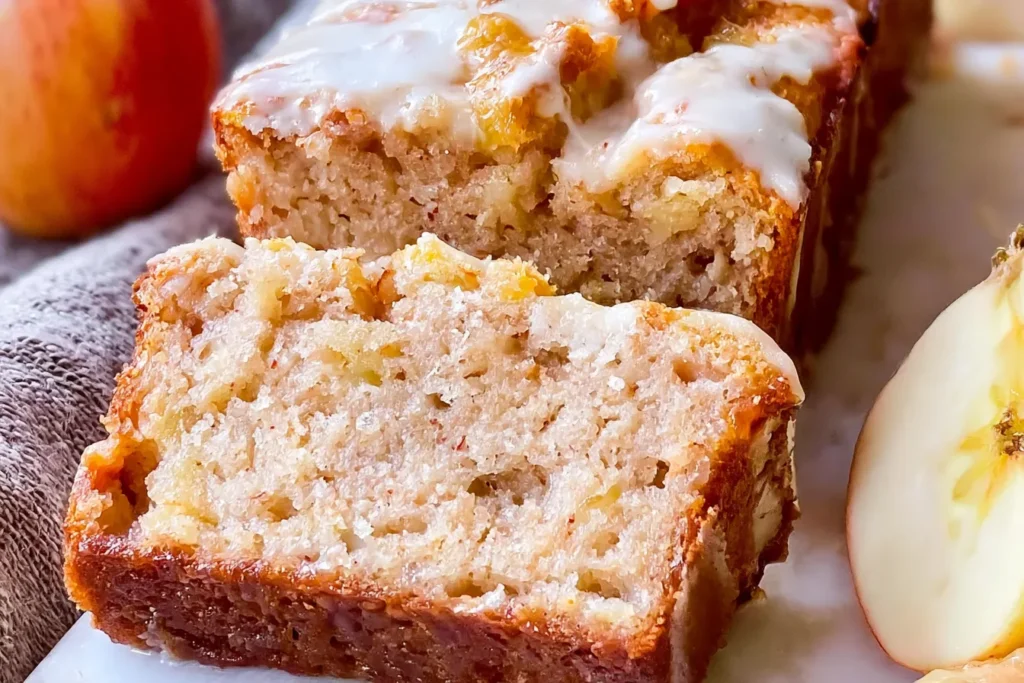 Homemade Apple Bread Fresh Out of the Oven