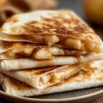 Delicious Apple Cinnamon Breakfast Quesadillas Plate