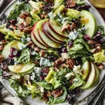 Apple Cranberry Salad With Maple Dijon Dressing Plated