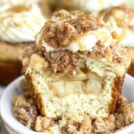 Delicious Apple Crisp Cheesecake Muffins Freshly Baked