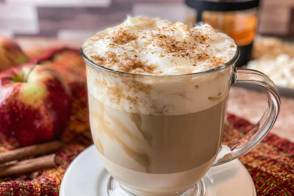 Apple Crisp Macchiato in a Cozy Coffee Mug