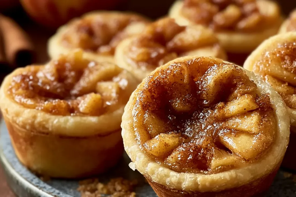 Delicious Apple Pie Bites Served on a Plate