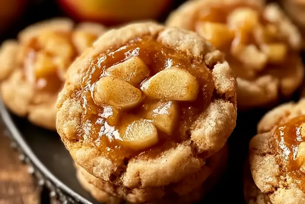 Delicious Apple Pie Cookies on a Rustic Table