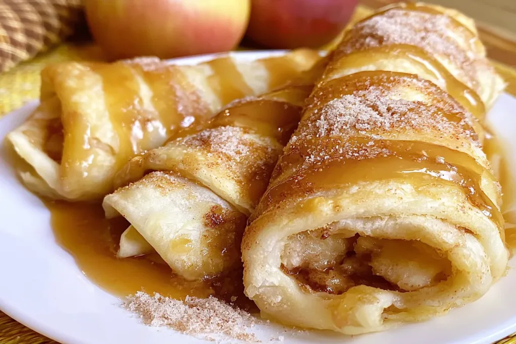 Delicious Apple Pie Enchiladas Fresh from the Oven