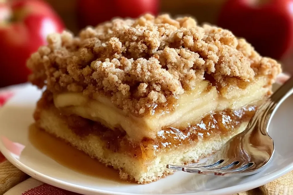 Apple Pie Filling Coffee Cake Slice