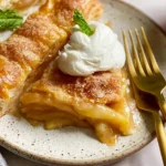 Flaky Apple Pie with Puff Pastry Slice