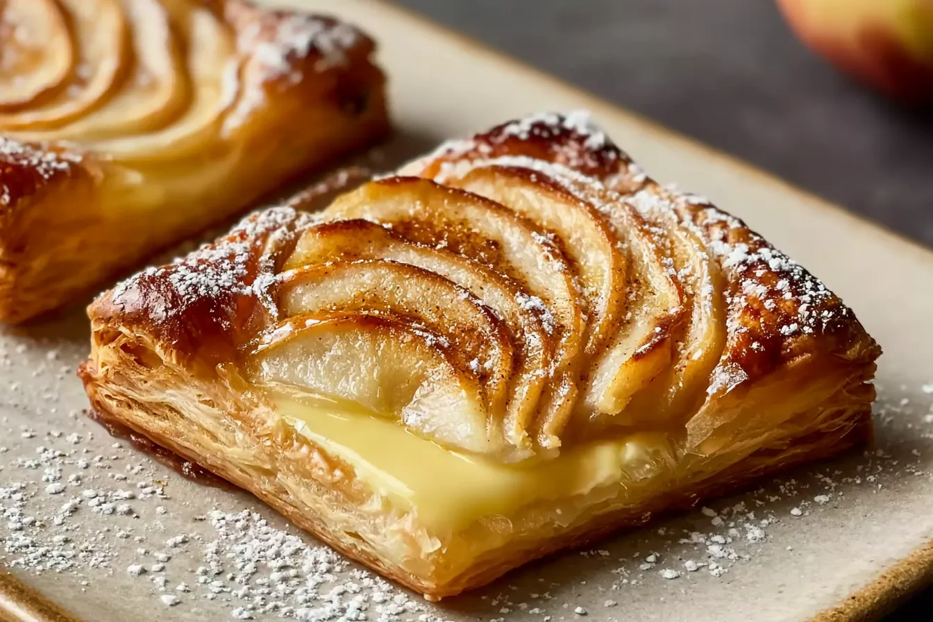 Apple Puff Pastry Tart with Vanilla Custard: A Delicious Delight 4 Apple Puff Pastry Tart with Vanilla Custard