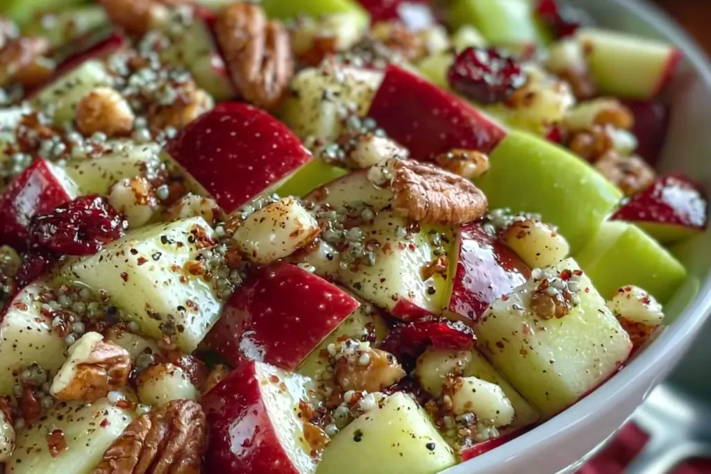 Colorful Apple Salad on a Plate