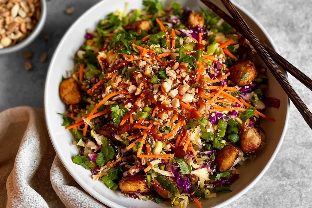 Asian Chicken Crunch Salad: A Fresh and Flavorful Delight 3 Asian Chicken Crunch Salad with Vibrant Ingredients