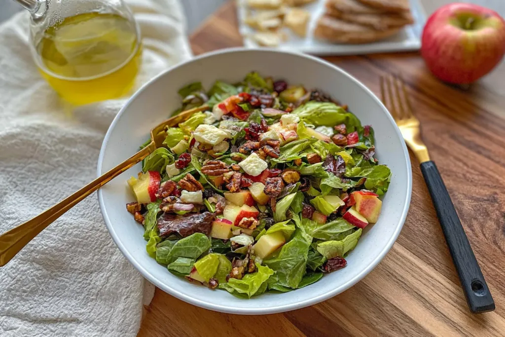 Autumn Chopped Salad with Apple Cider Vinaigrette