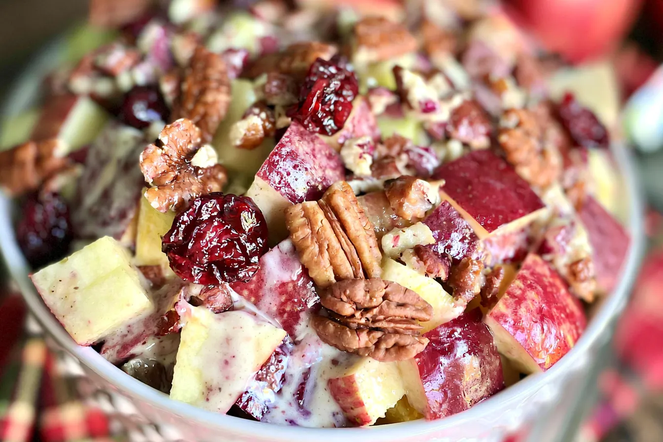 Autumn Fruit Salad with Greek Yogurt Dressing 