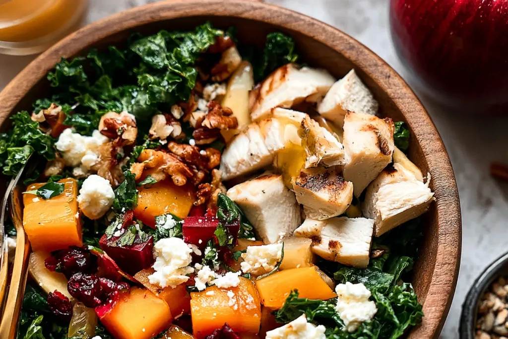Autumn Kale Salad with Chicken: A Healthy Delight for Fall 3 Autumn Kale Salad with Chicken: Delicious and Nutritious