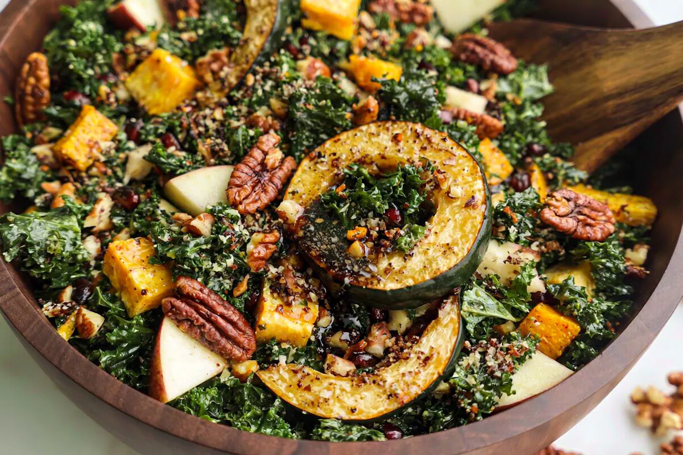 Autumn Kale Salad with Maple Balsamic Vinaigrette Delight 4 Autumn Kale Salad with Maple Balsamic Vinaigrette