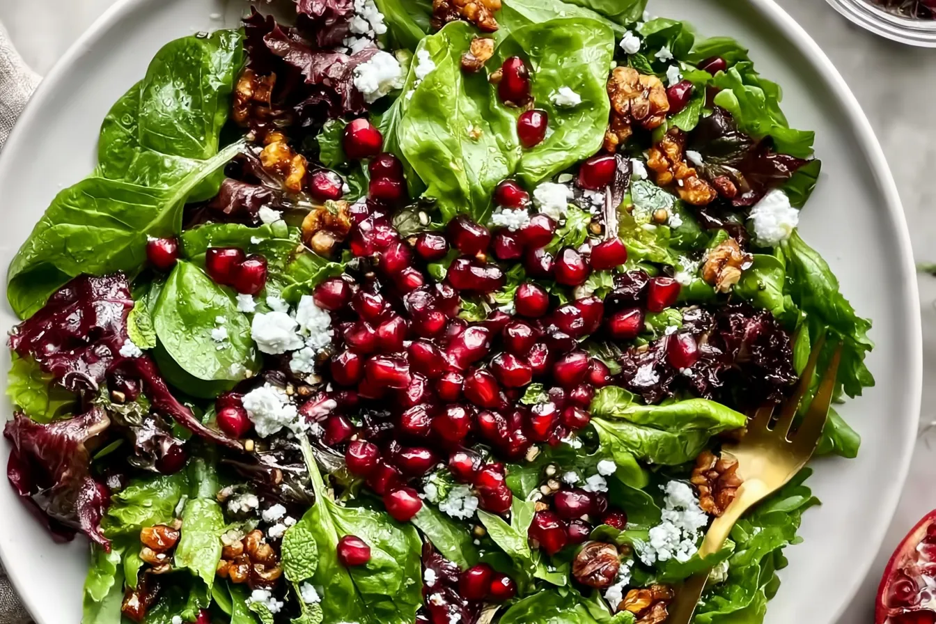 Autumn Mixed Greens And Pomegranate Salad: A Delightful Treat 4 Autumn Mixed Greens And Pomegranate Salad