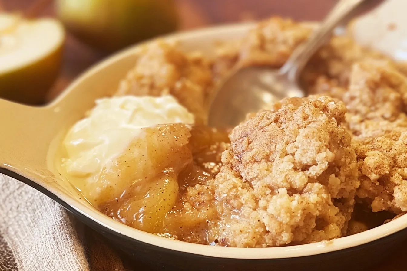 Autumn Spice Pear Cobbler 