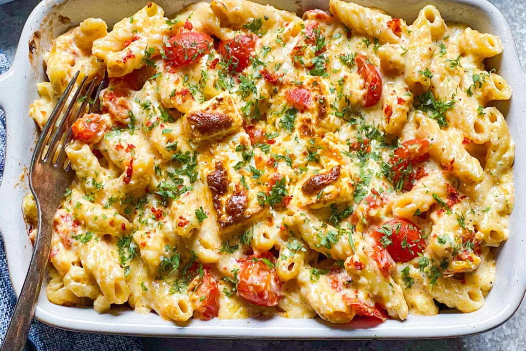 Baked Feta Pasta: A Delightfully Cheesy Dinner Recipe 3 Baked Feta Pasta with Fresh Ingredients