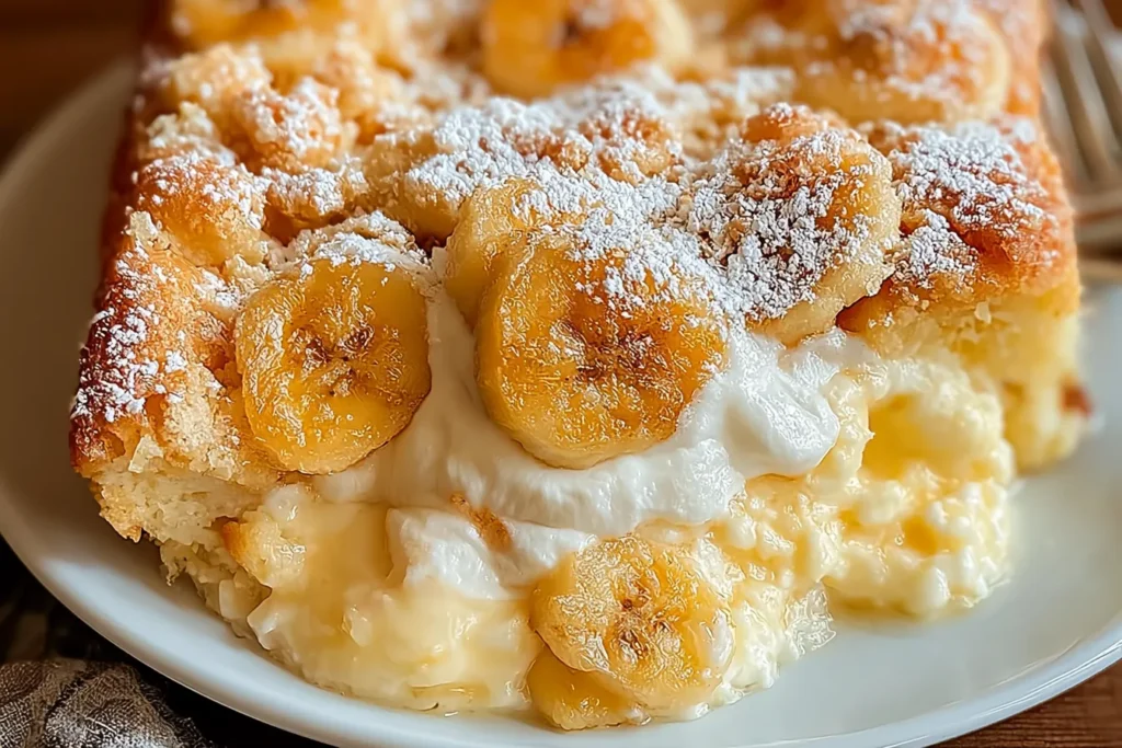 Deliciously Homemade Banana Cream Cheese Cobbler