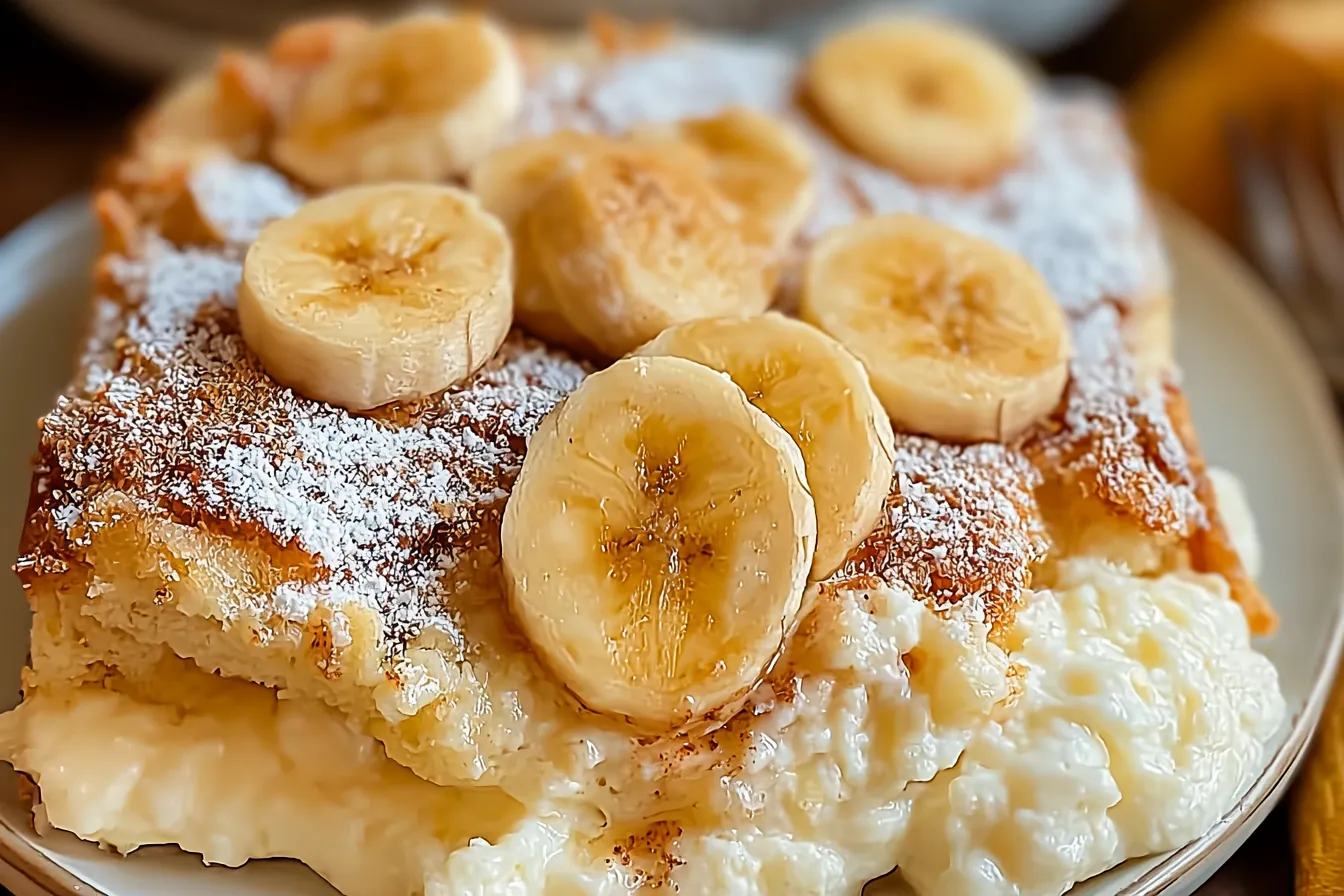 Banana Cream Cheese Cobbler 