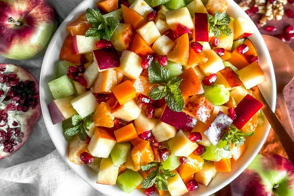 Delicious Best Thanksgiving Fruit Salad with Fall Fruit