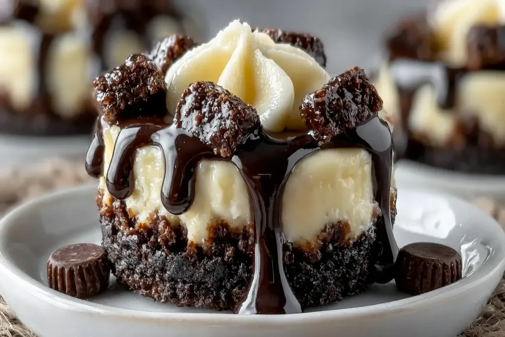 Delightful Brownie Bottom Mini Cheesecakes