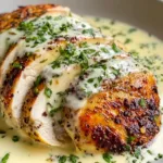 Deliciously Pan-Seared Caesar Chicken with Creamy Garlic Sauce