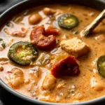 Cajun White Chicken Chili in a Bowl