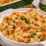 Chicken and Rice Casserole Fresh from the Oven