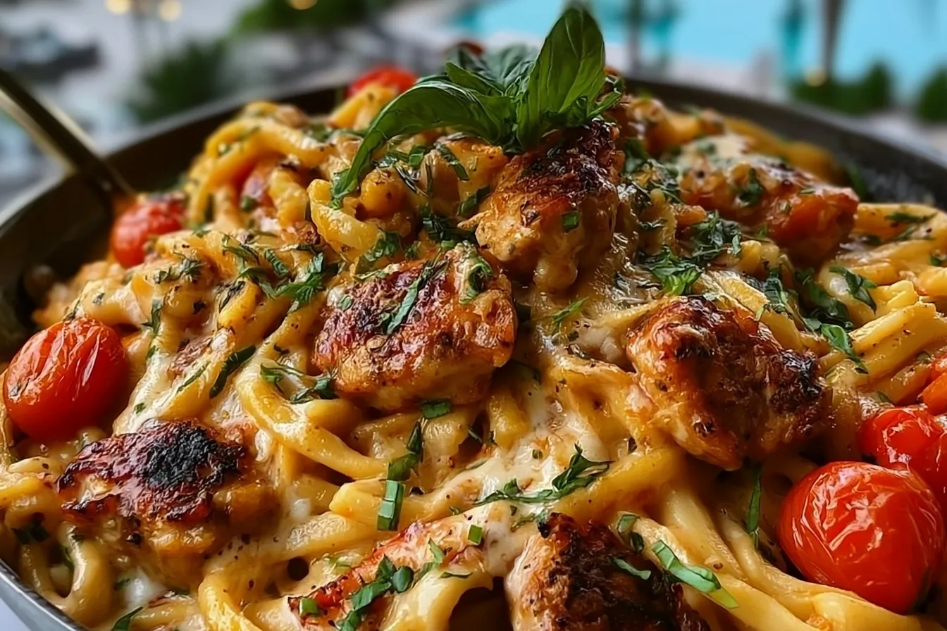Chicken Apple Sausage One Pan Pasta 