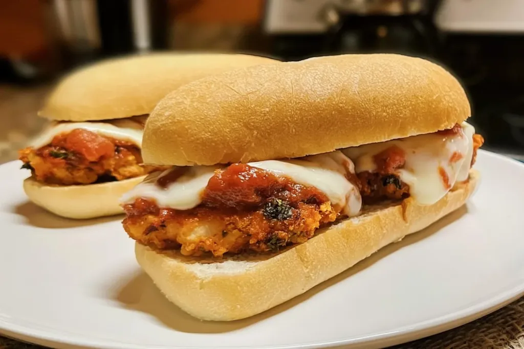 Delicious Chicken Parmesan Sandwiches Ready to Serve