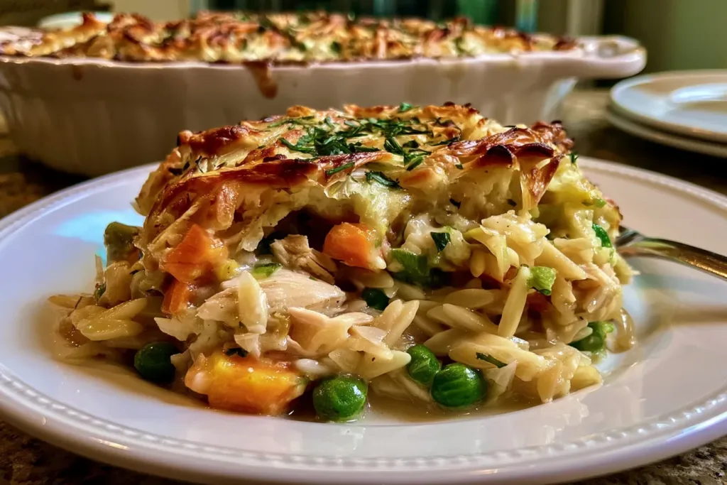 Delicious Chicken Pot Pie Orzo Ready in 30 Minutes