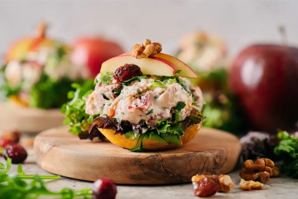 Chicken Salad with Apples: Refreshing & Deliciously Easy 3 Chicken Salad with Apples - Fresh Ingredients and Vibrant Flavors
