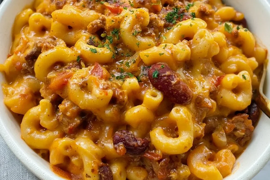 Delicious Bowl of Chili Mac