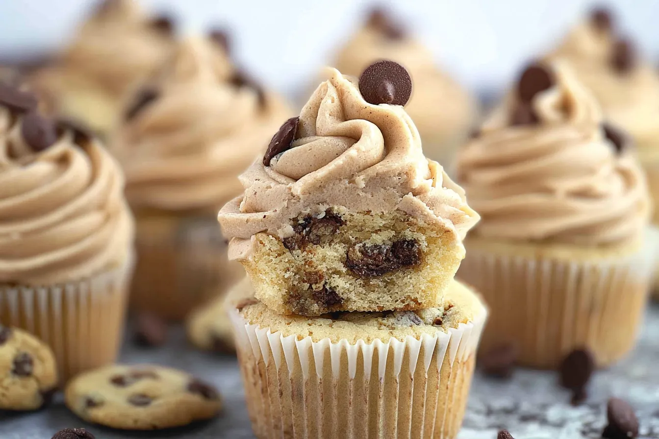 Chocolate Chip Cookie Cupcakes That Will Make You Smile 4 Chocolate Chip Cookie Cupcakes