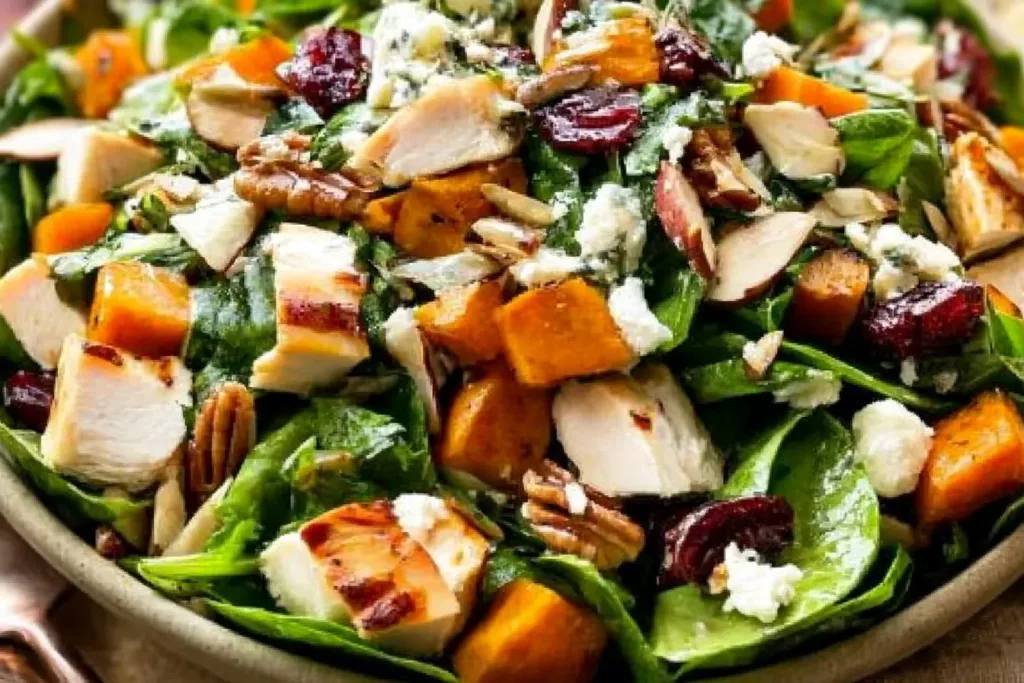 Chopped Fall Harvest Salad with Chicken - A Flavorful Delight 3 Chopped Fall Harvest Salad with Chicken - Autumn Colors on Your Plate