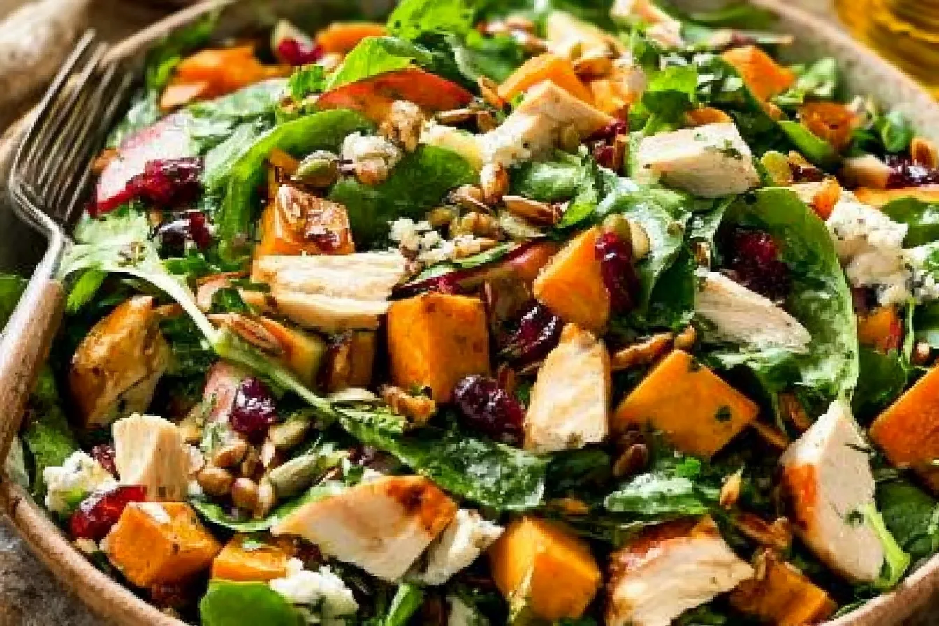 Chopped Fall Harvest Salad with Chicken - A Flavorful Delight 4 Chopped Fall Harvest Salad with Chicken
