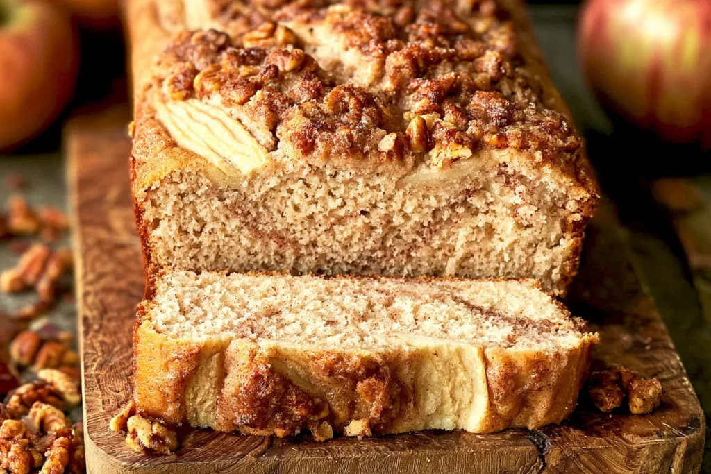 Delicious Slice of Cinnamon Apple Bread