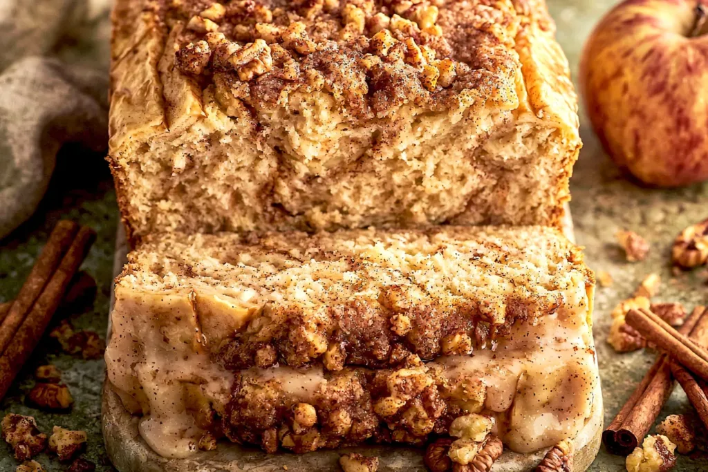 Freshly Baked Cinnamon Apple Bread