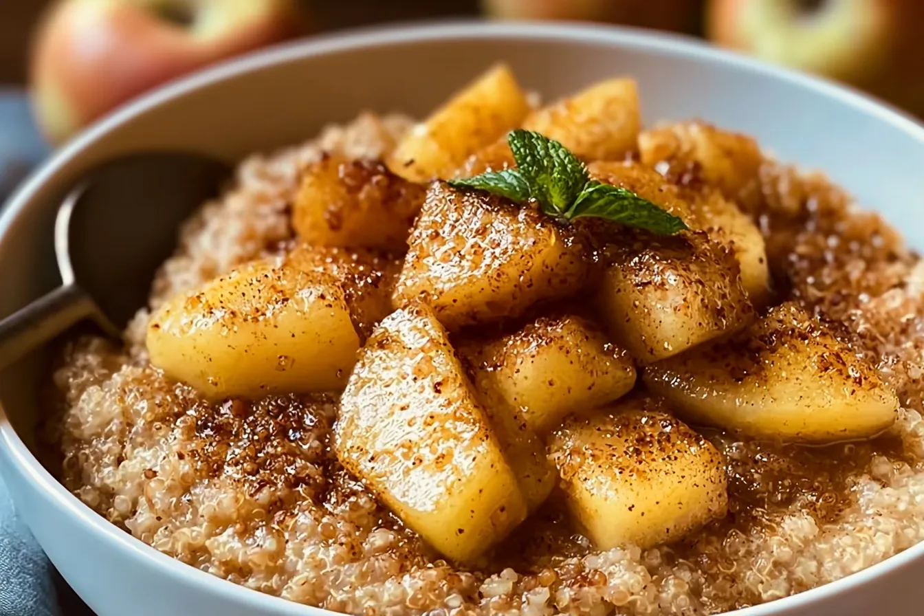Cinnamon Apple Breakfast Quinoa 