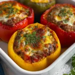 Classic Stuffed Peppers Ready to Serve
