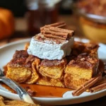 Cozy Pumpkin Spice French Toast Casserole