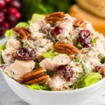 Cranberry Pecan Chicken Salad: A Deliciously Fresh Delight 5 Cranberry Pecan Chicken Salad in a Bowl