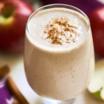 Creamy Apple Smoothie in a Glass